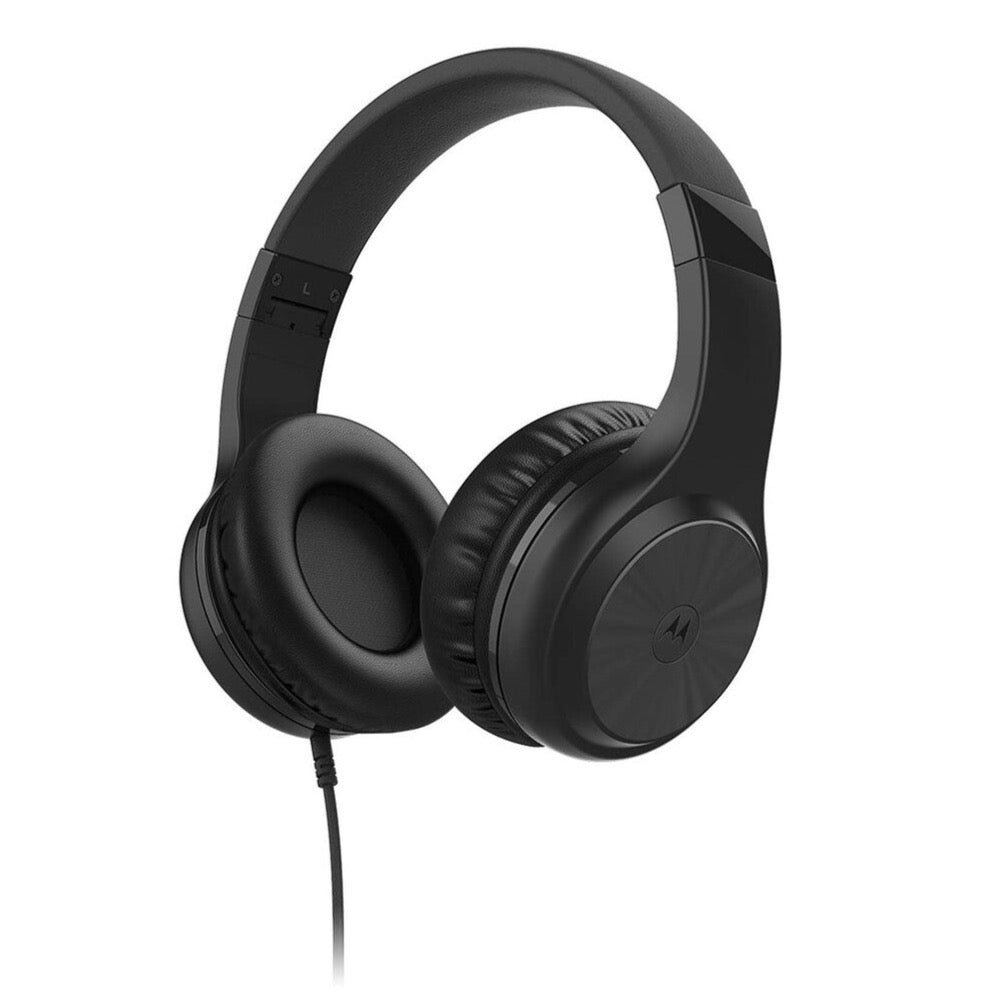 Motorola | Moto XT120 | Over-Ear Headphones with Microphone | Black