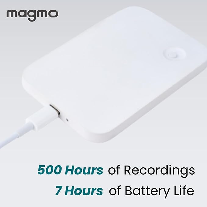 Magmo Magnetic Snap-on Call Recorder for iPhone White
