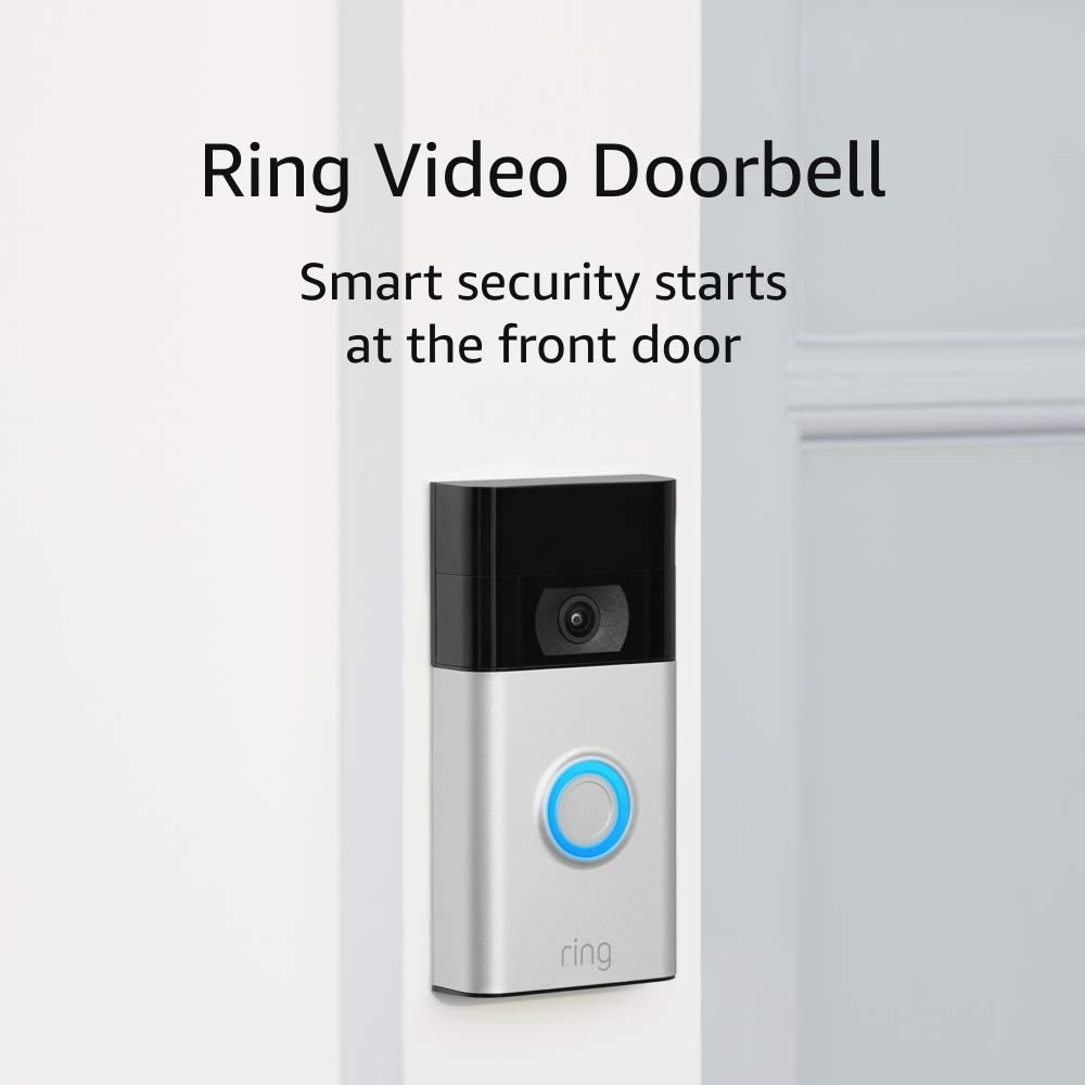 Ring Video Doorbell 3 | Battery Or Hardwired Power | Satin Nickel
