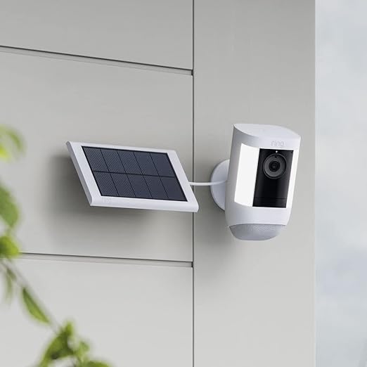Ring Small Solar Panel for Stick Up Cam, Stick Up Cam Pro, Spotlight Cam Plus, Spotlight Cam Pro | White
