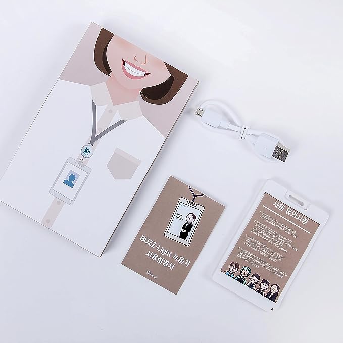 Buzz Light Wearable Voice Recorder and Id Badge