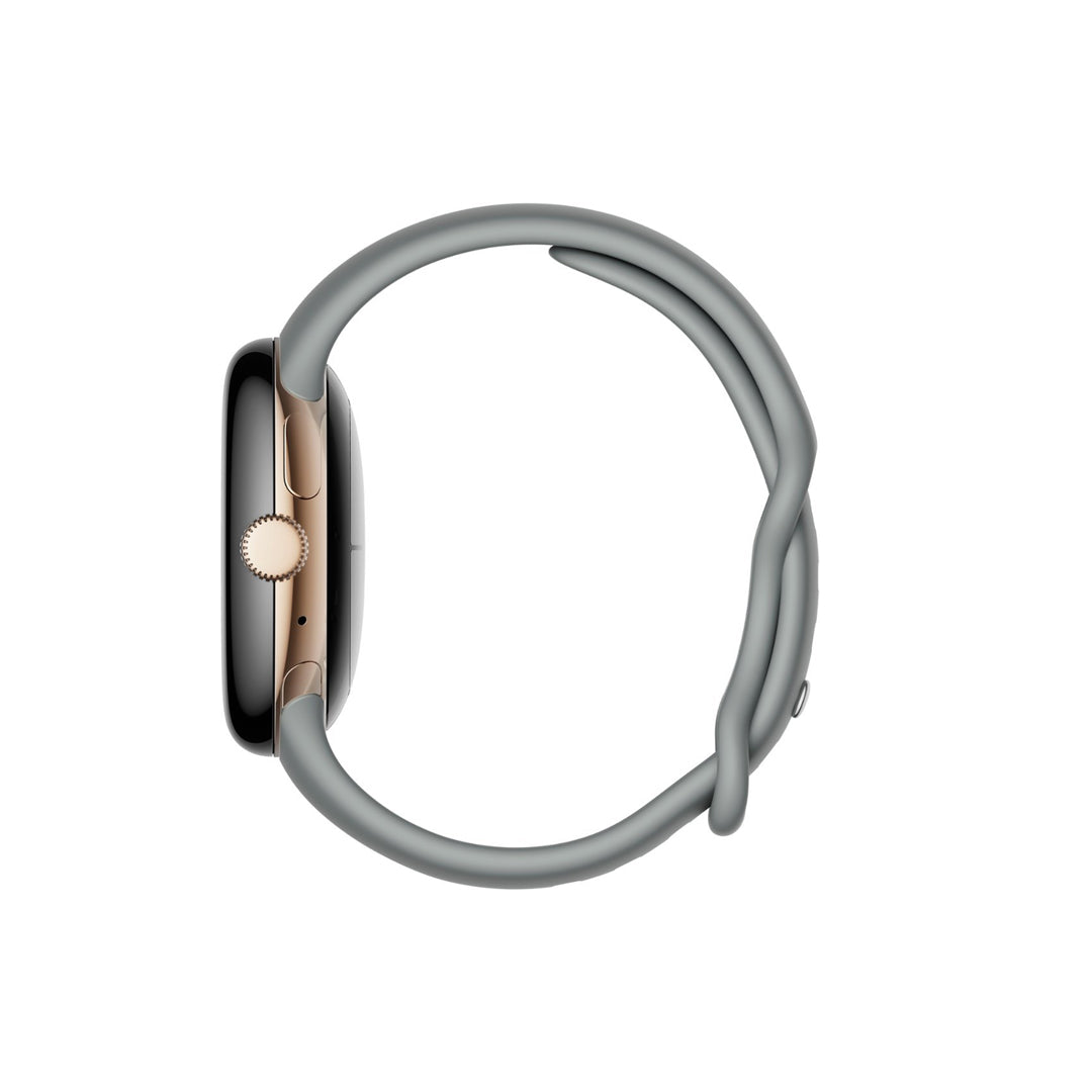 Google Pixel Watch | Stainless Steel Smartwatch | 41mm | Active Band Wifi/BT | Gold/ Hazel
