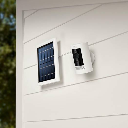 Ring | Solar Panel for Spotlight Cam Battery and Stick Up Cam | Multi-position Mounting Arm | 4m Cable with Weatherproof Barrel Connector | White