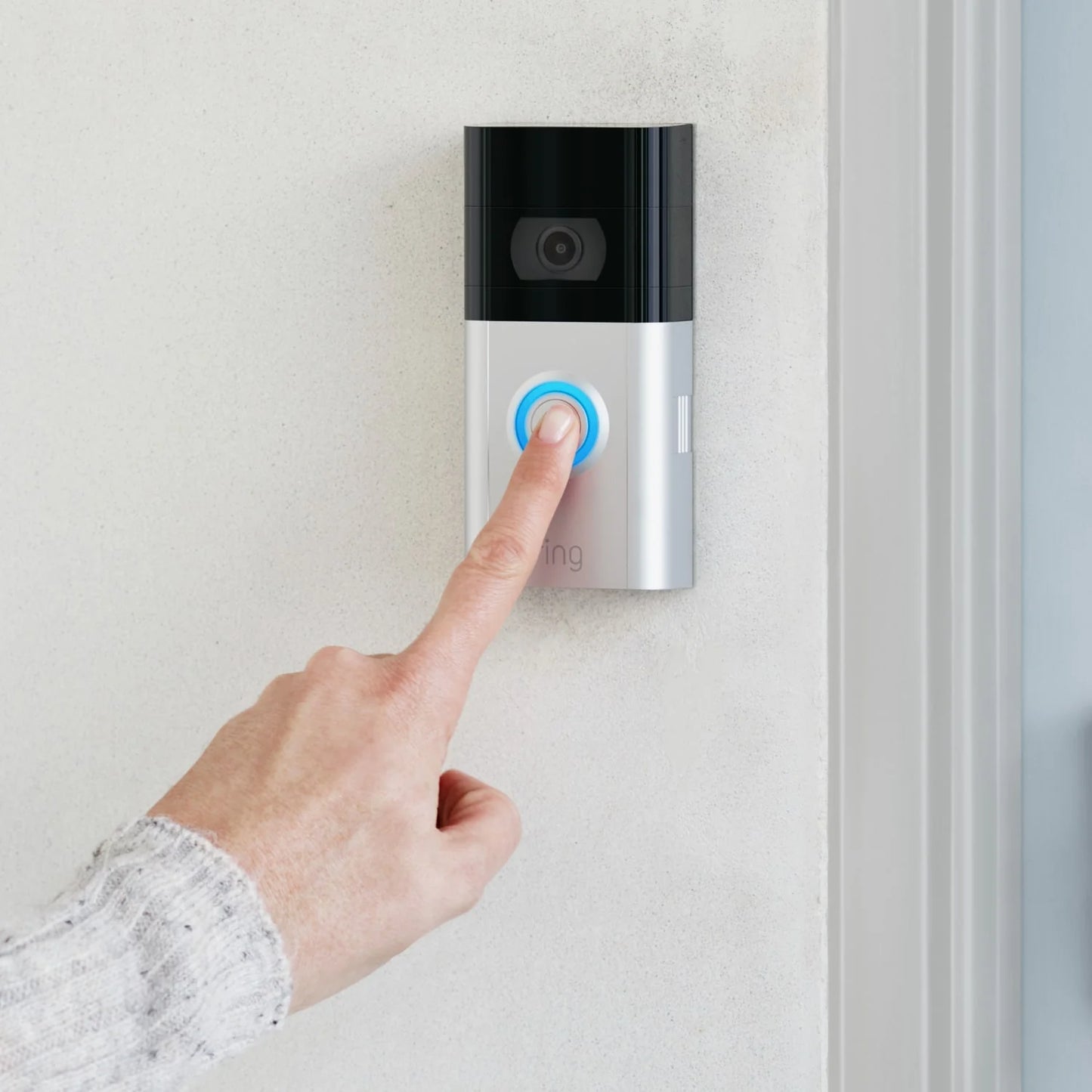 Ring Video Doorbell 3 | Battery Or Hardwired Power | Satin Nickel