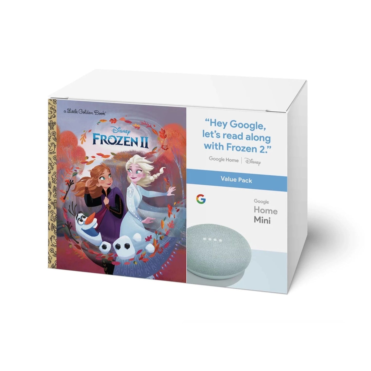 Google Home Mini (Aqua) + Frozen II Book