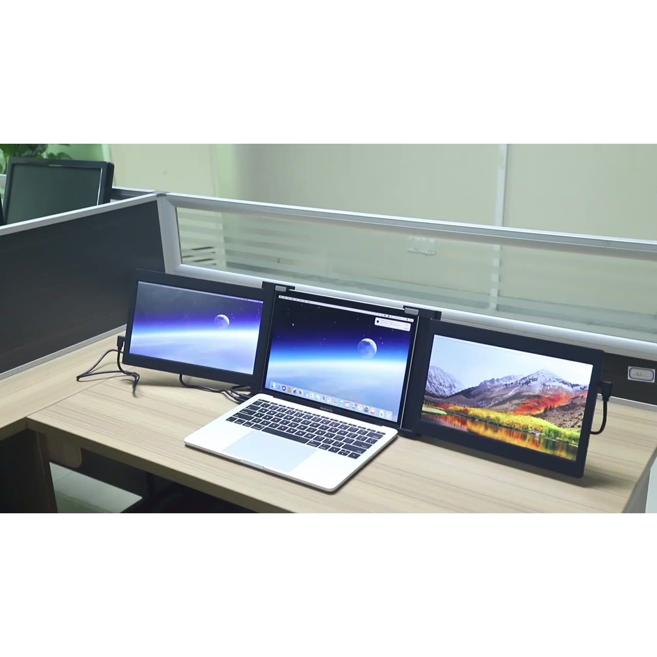 Xcess 11.9” Triple Portable Laptop Screen Extender | FHD 1080P IPS