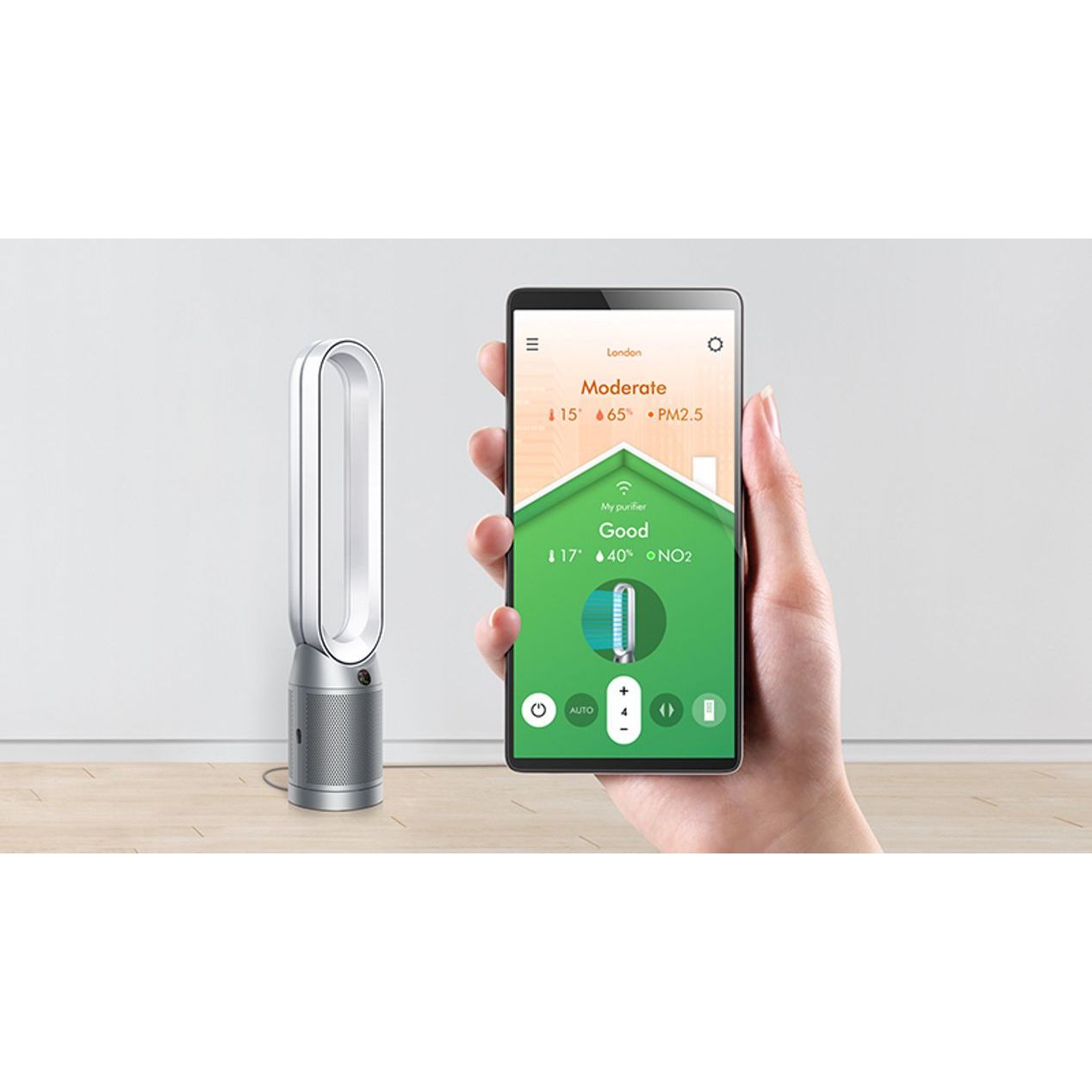 Dyson Purifier Cool Air Purifying Fan | White/Silver | TP07