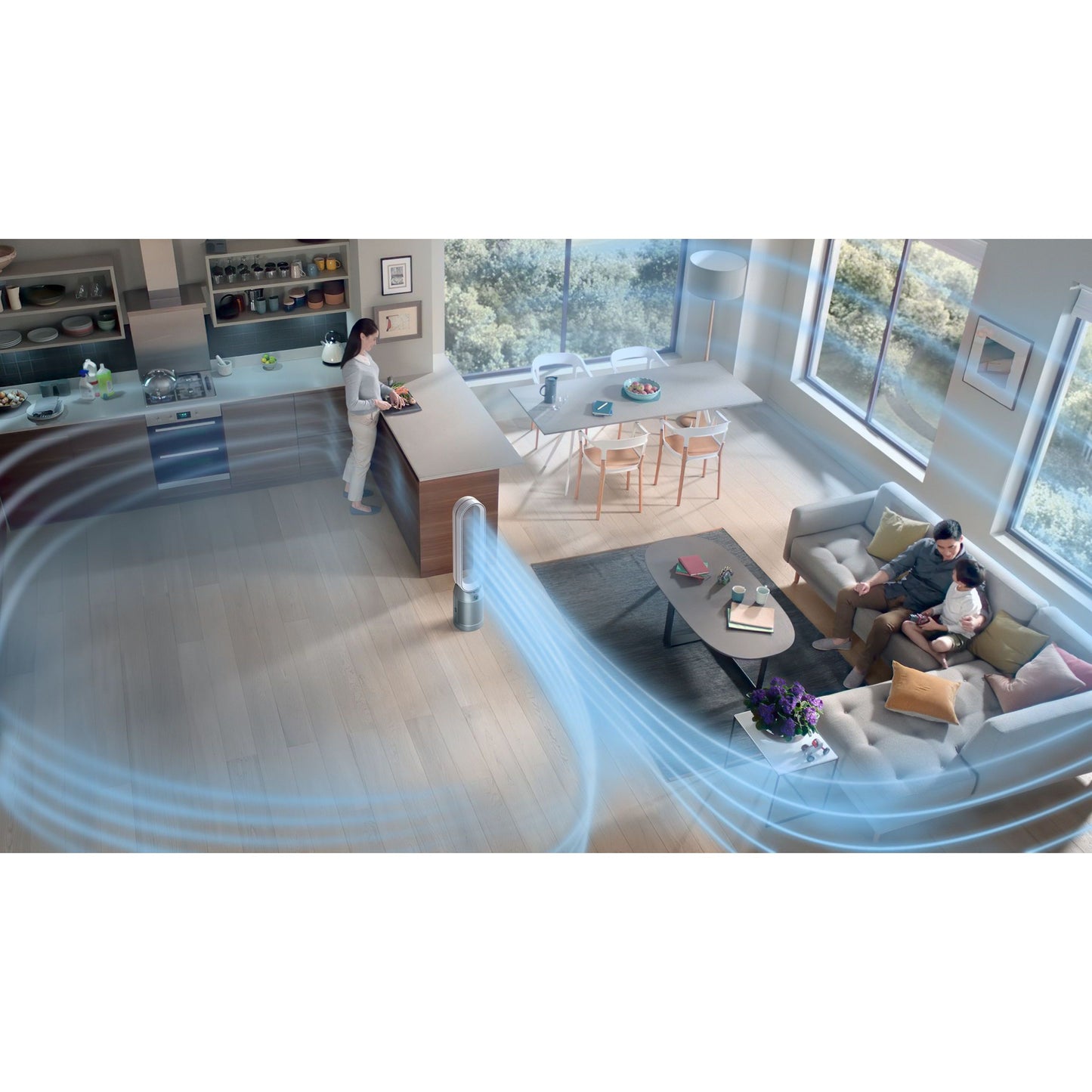 Dyson Purifier Cool Air Purifying Fan | Black/ Nickel | TP07