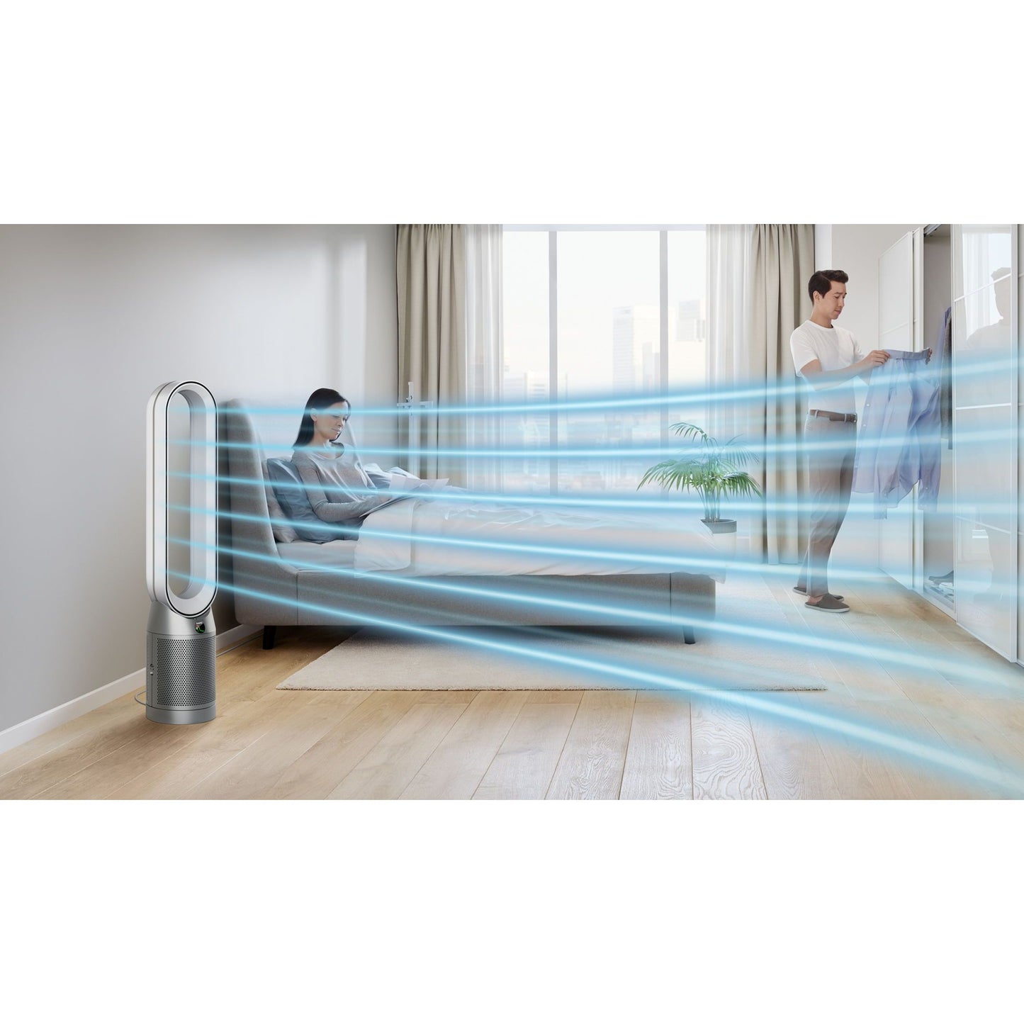 Dyson Purifier Cool Air Purifying Fan | White/Silver | TP07