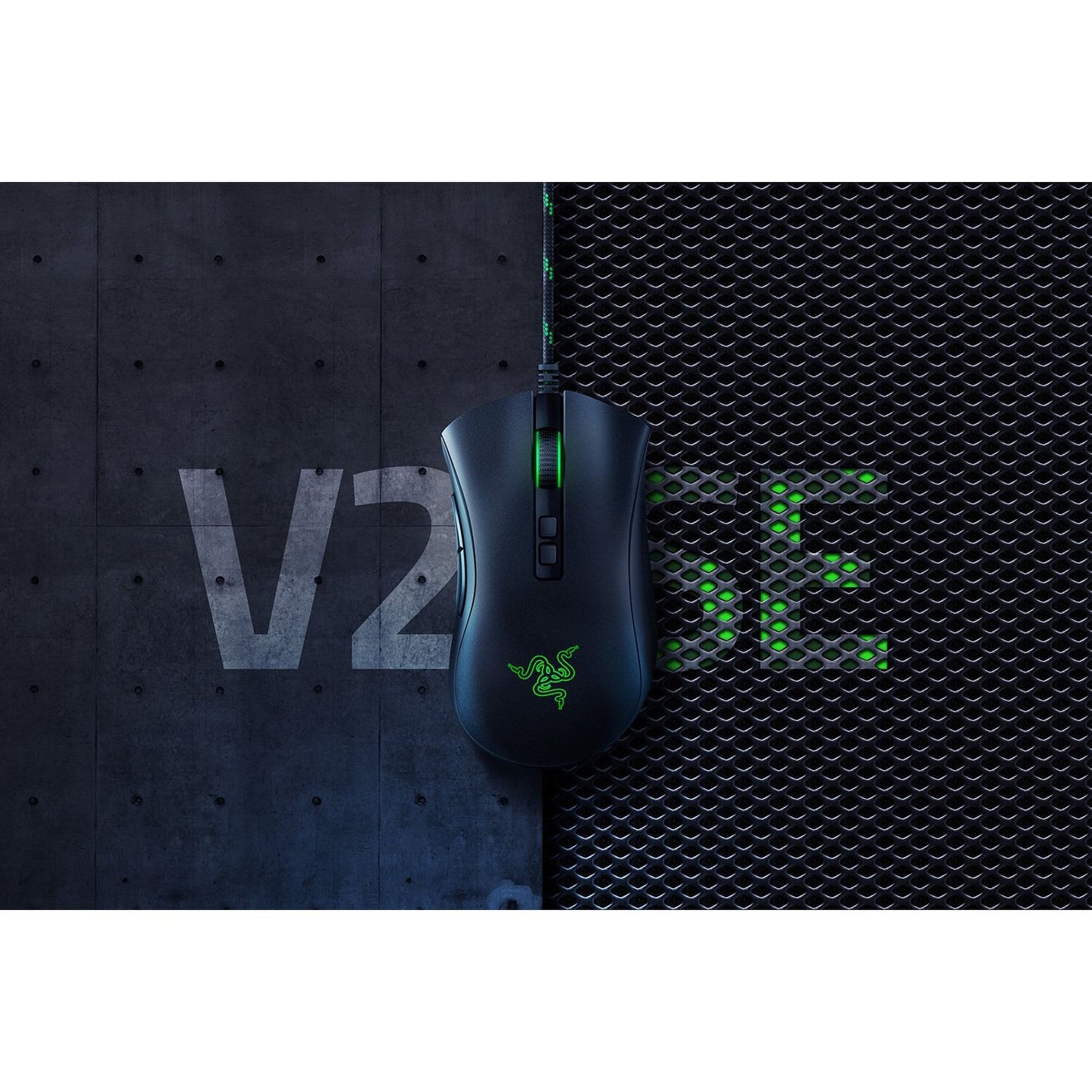 Razer DeathAdder V2 Wired Gaming Mouse | 20K DPI Optical Sensor | Rubberized Side Grips