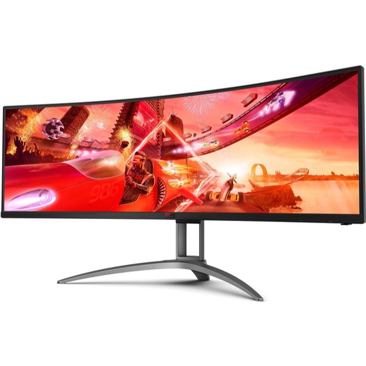 AOC Agon 49" Curved 5K Gaming Monitor | 5120x1440 DQHD Resolution | VA Panel | 165Hz | 1ms Response Time | HDR400 | KVM | AG493UCX2