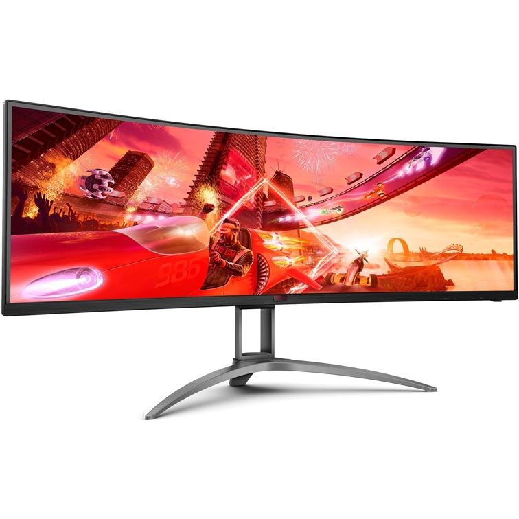 AOC Agon 49" Curved 5K Gaming Monitor | 5120x1440 DQHD Resolution | VA Panel | 165Hz | 1ms Response Time | HDR400 | KVM | AG493UCX2