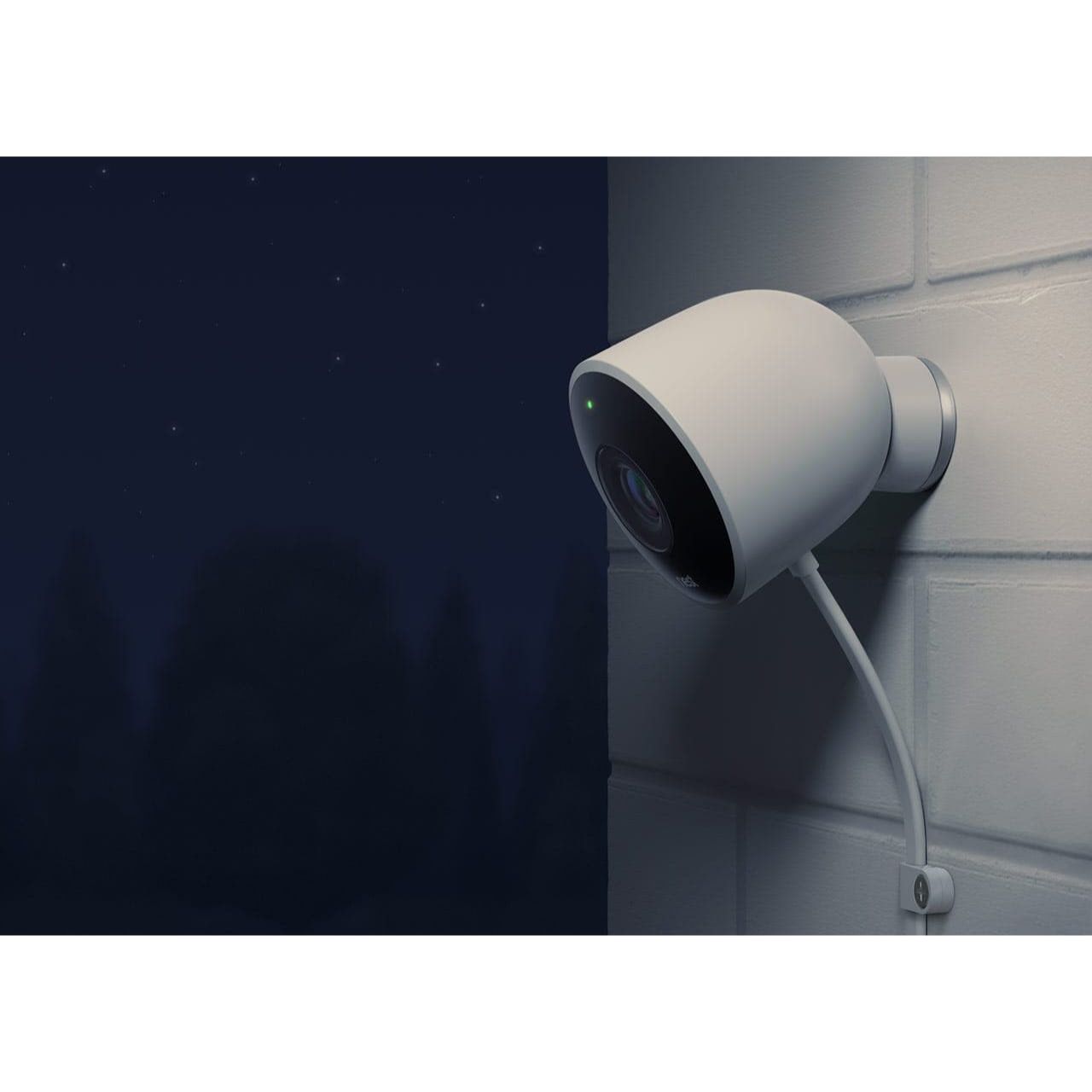 Google Nest Cam | IQ Outdoor Security Camera | Wired | White