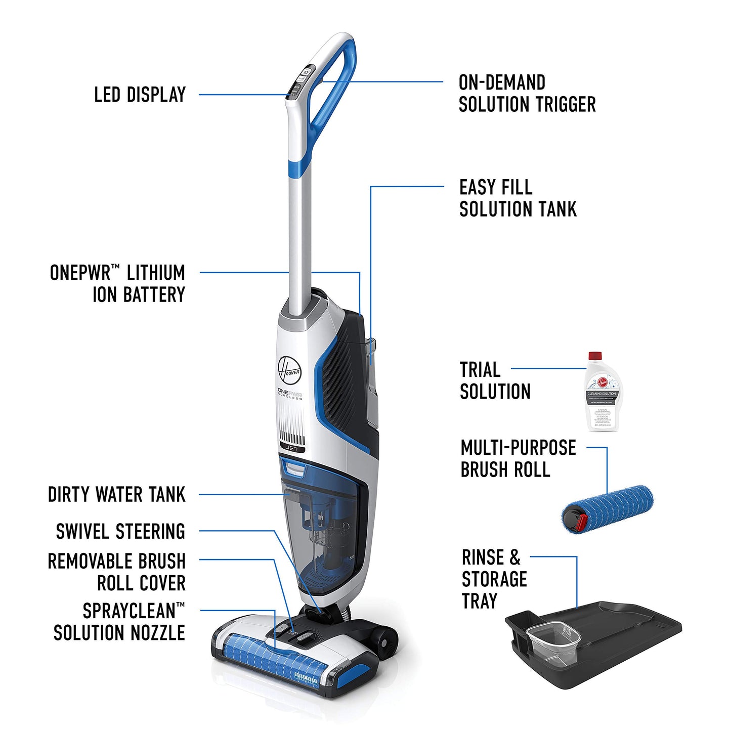 HOOVER HW | OPWMF-SAA ONEPWR FloorMate JET Multi Floor Cleaner-UAE