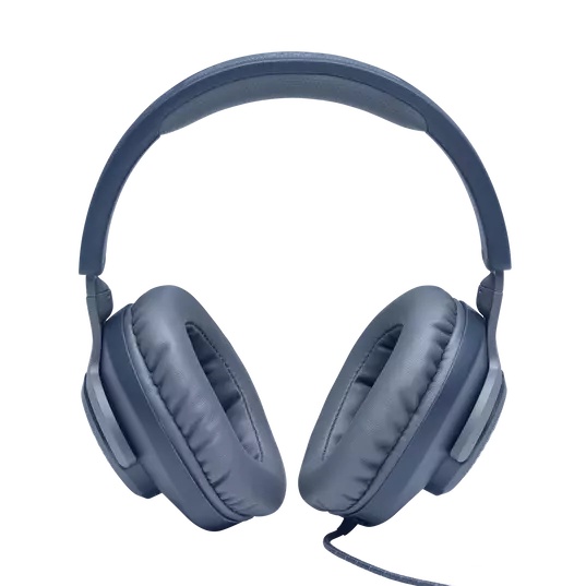 JBL Quantum 100 | Wired Over-Ear Gaming Headset | Flip-up Mic | Blue