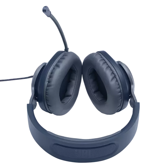JBL Quantum 100 | Wired Over-Ear Gaming Headset | Flip-up Mic | Blue