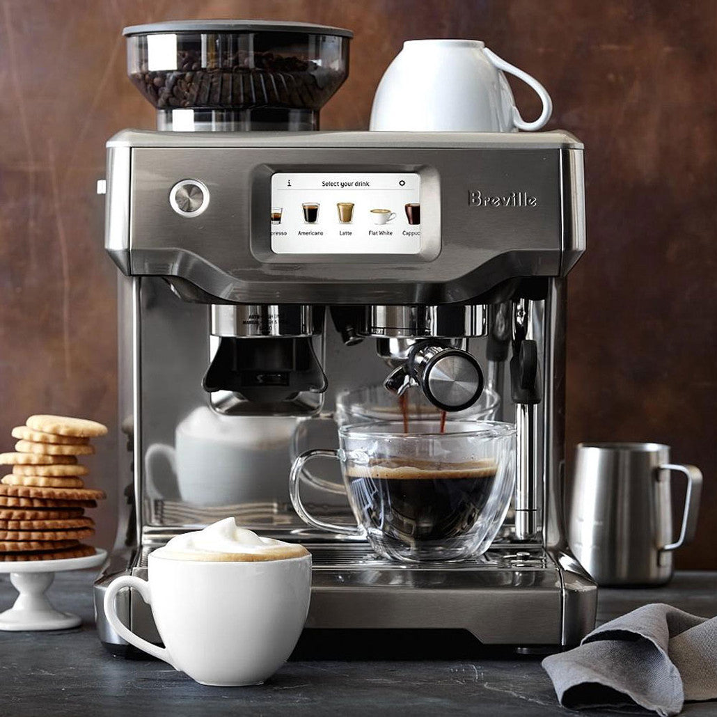 Breville | Barista Touch | Beans Espresso Machine | Silver-BES880BSS