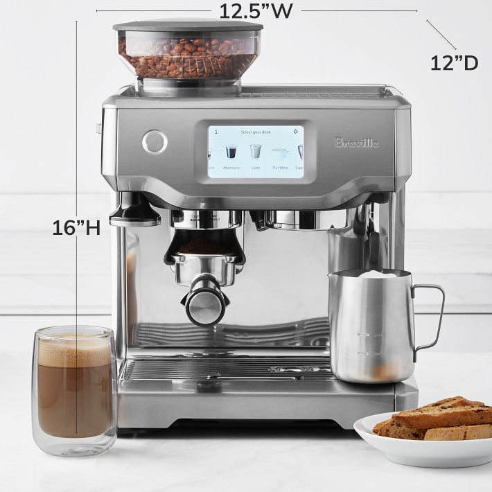 Breville | Barista Touch | Beans Espresso Machine | Silver-BES880BSS