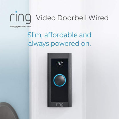 Ring Video Doorbell Wired Plug in HD | Motion Detection