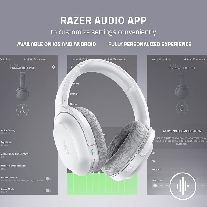 Razer Barracuda Headset | Mercury White