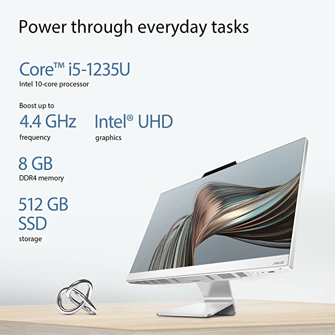 Asus All in One 23.8" FHD Display | Core i7 | 16GB | 512GB SSD | Windows 11 Home | White