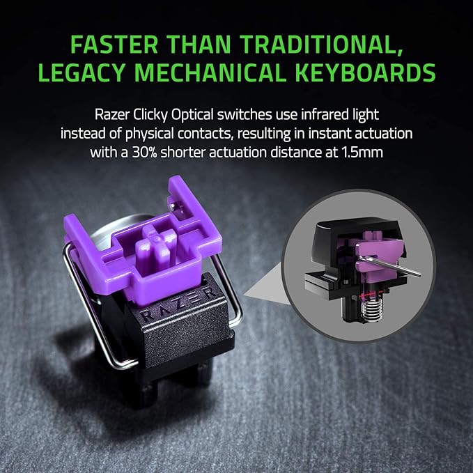Razer Huntsman Mini Optical Gaming Keyboard | Clicky Purple