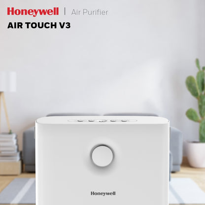 Honeywell Indoor Air Purifier | Air touch V3 | 3 Stage Filtration | Pre-Filter, H13 HEPA Filter, Activated Carbon Filter