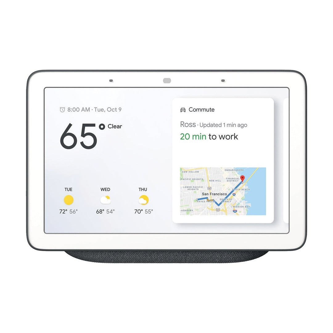 Google Nest Hub 7" | Smart Display & Speaker | With Google Assistant | Charcoal