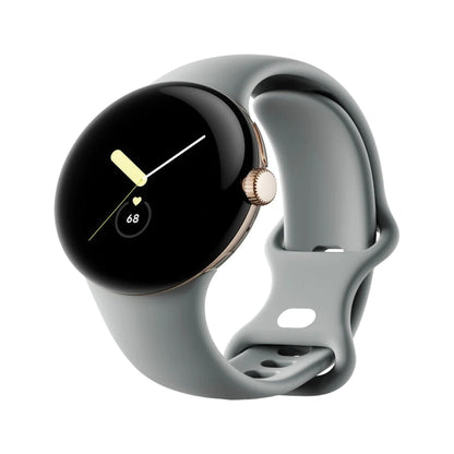 Google Pixel Watch | Stainless Steel Smartwatch | 41mm | Active Band Wifi/BT | Gold/ Hazel