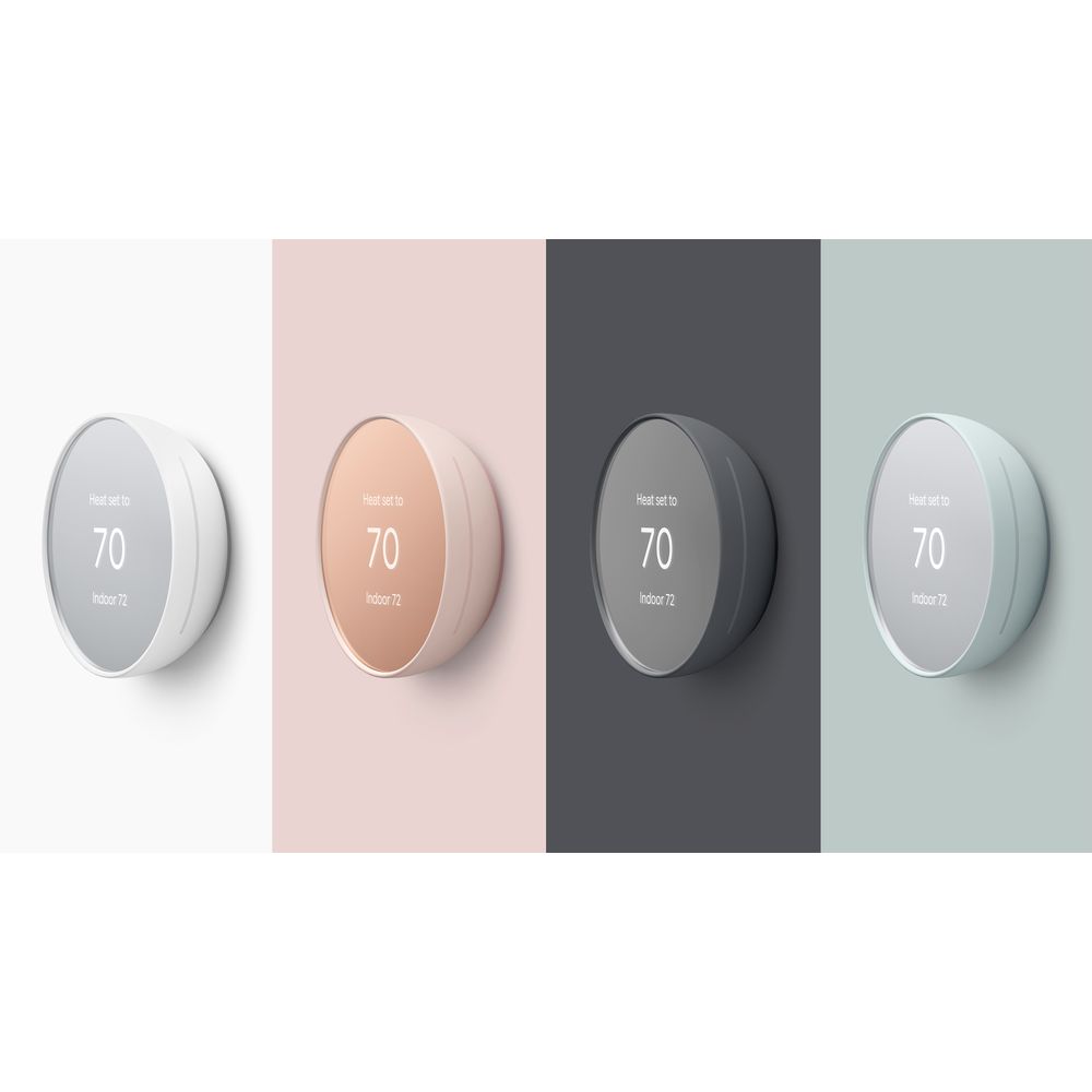 Google Nest Smart Thermostat | 4th Gen | Programmable Wi-Fi Thermostat | Fog