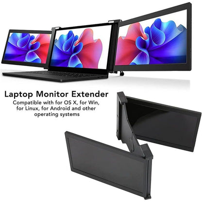 Xcess 13.3” Triple Portable Laptop Screen Extender | FHD 1080P IPS