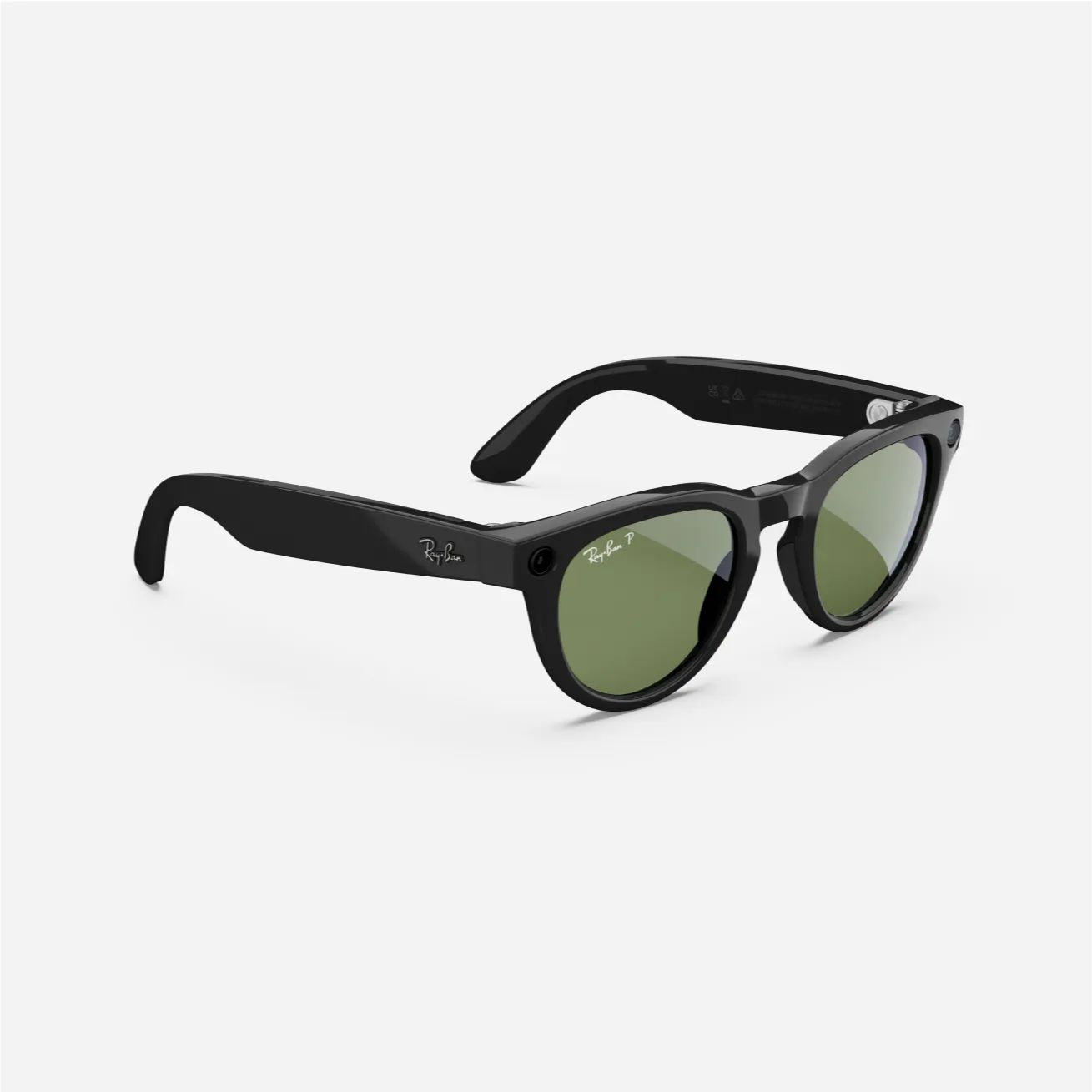 Ray-Ban | Meta Headliner Smart Sunglasses Shiny | Black/Green