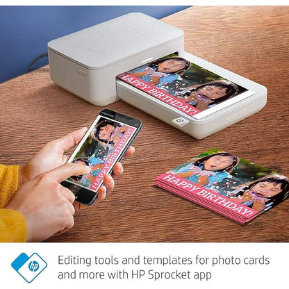 HP Sprocket Studio 4x6” Instant Photo Printer | Print Photos from Your iOS, Android Devices & Social Media