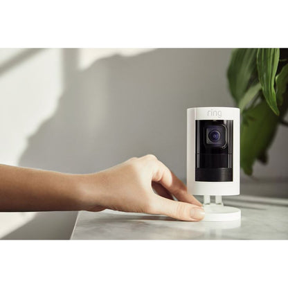 Ring Stick Up Security Cam | Battery Powered | White