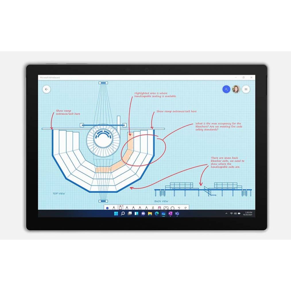 Microsoft Surface Pro 7 | Pixel Sense Display | Core i7 | 10th Gen | 16GB | 256GB SSD | Windows 10 | Platinum