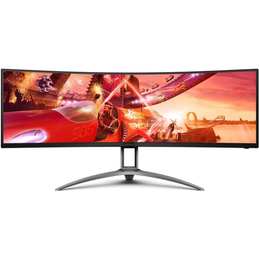 AOC Agon 49" Curved 5K Gaming Monitor | 5120x1440 DQHD Resolution | VA Panel | 165Hz | 1ms Response Time | HDR400 | KVM | AG493UCX2