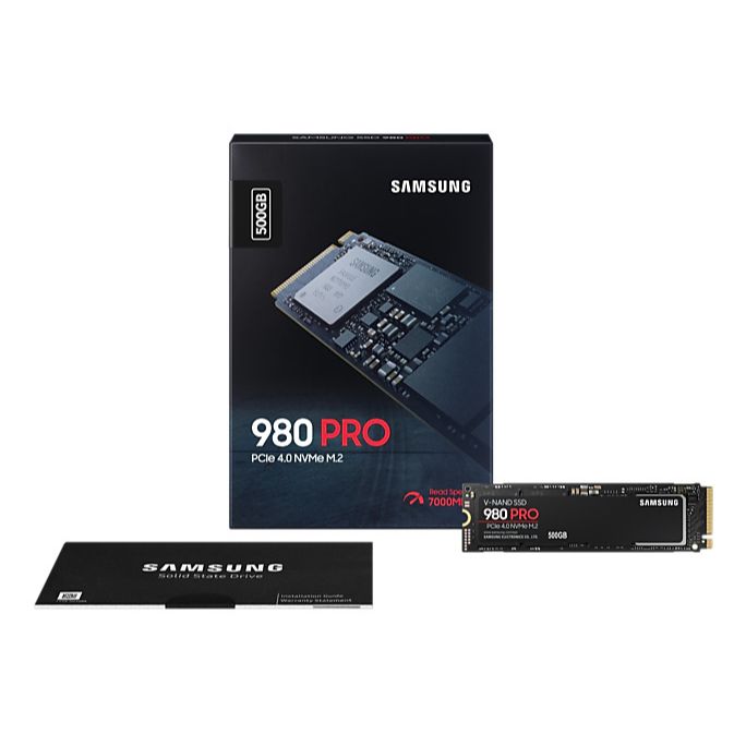 Samsung 980 Pro PCIe Gen 4.0 x4 NVMe M.2 | 500GB Storage | MZ-V8P500BW