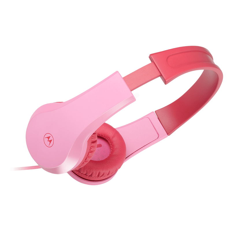 Motorola Moto JR200 Kids Headphones with Microphone-Light pink