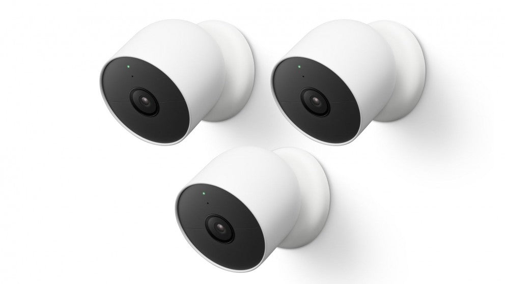Google Nest Cam (Outdoor or Indoor, Battery)-3 Pack
