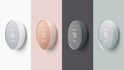 Google Nest Thermostat | 4th Gen Smart Programmable Wifi Thermostat | Snow