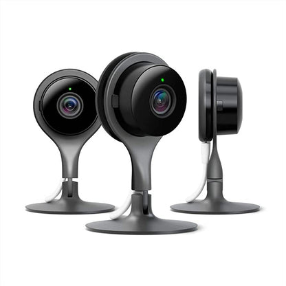 Google Nest Cam | Indoor Security Camera | 1st Generation | Wired | Black | Pack of 3