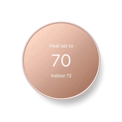 Google Nest Thermostat | 4th Gen Smart Programmable Wifi Thermostat | Sand