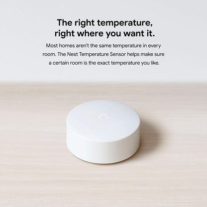 Google Nest Smart Home Temperature Sensor | T5000SF | White