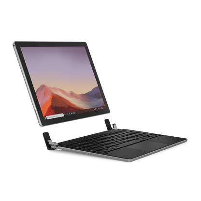 Brydge Microsoft Surface 12.3 Pro+ | Keyboard with Touchpad | English /Arabic | Silver