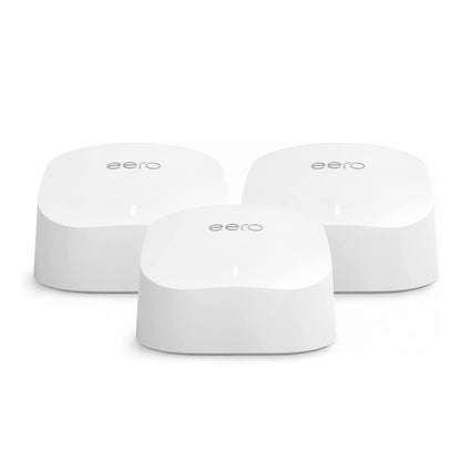 Amazon Eero Dual-Band Mesh Wi-Fi 6 Router & 2 Extenders | Pack of 3