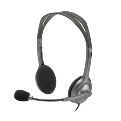 Logitech H110 Wired Headset | Stereo Headphones | Black