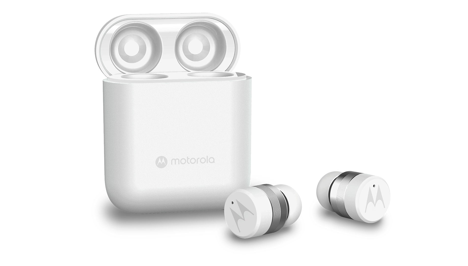 Motorola Moto Buds 120-True Wireless Bluetooth Earbuds-White