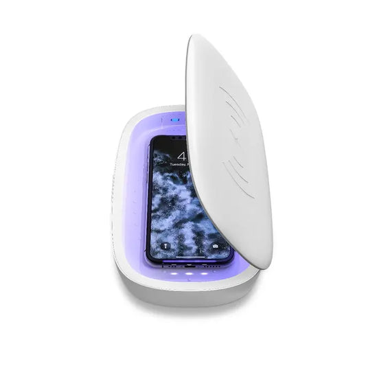 Mophie UV Sterilizer Box | Multi-Function UV Phone Cleaner Box | Fast Wireless Charging for Smart Phone | Deep UV Sterilizing Box